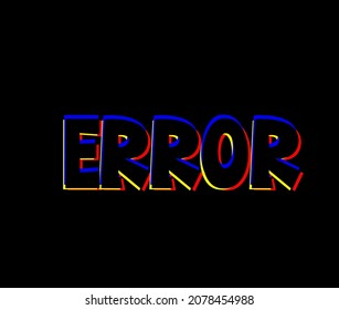 error text sign label vector illustration