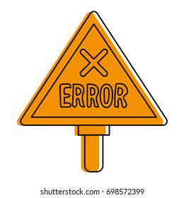 error traffic sign icon image 