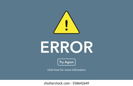 Error try agian on website page
