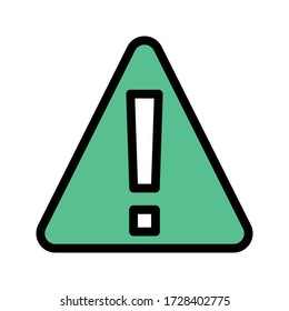 error vector flat color icon 