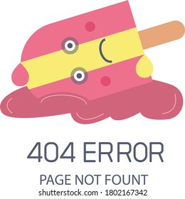 error vector flat color icon 