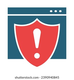 Error Vector Glyph Two Color Icon For Personal And Commercial Use.
