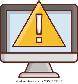 error Vector illustration on a transparent background. Premium quality symbols. Vector Line Flat color  icon for concept and graphic design.
