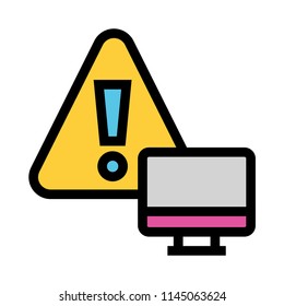 error vector line colour icon