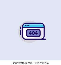 Error. Vector modern line design illustration icon
