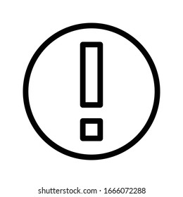 error vector thin line icon 