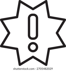 Icono de error, advertencia y esquema de atención