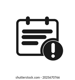 error warning icon or symbol design