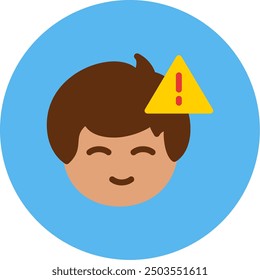 Error or warning symbolFlat Multi Color Vector Icon Design