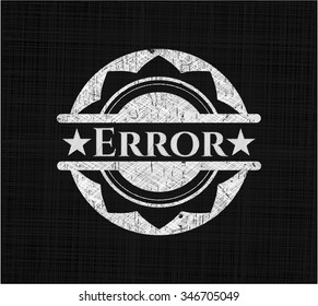 Error escrito en una pizarra