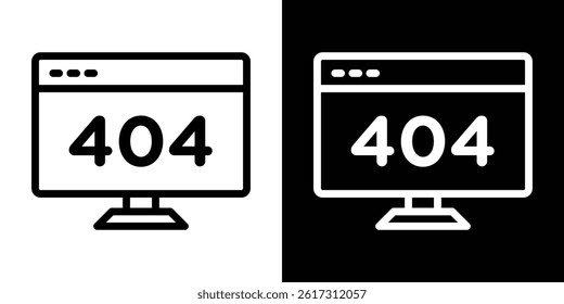 Error04 page icon vector for web and mobile app. Symbol isolated.