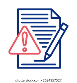 Error-Log Icon Element For Design