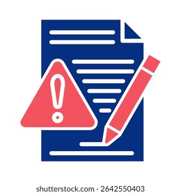 Elemento Ícone De Log De Erros Para Design