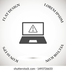  errorTablet screen icon with shadow isolated on white background. Modern simple flat device sign for web site design, mobil app. Trendy vector tablet mockup display symbol. Logo tablet illustration