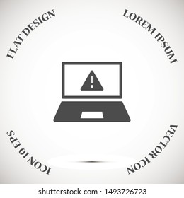  errorTablet screen icon with shadow isolated on white background. Modern simple flat device sign for web site design, mobil app. Trendy vector tablet mockup display symbol. Logo tablet illustration