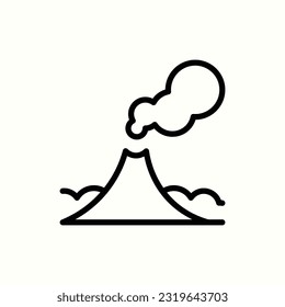 erruption icon, isolated icon in light background, perfect for website, blog, logo, graphic design, social media, UI, mobile app