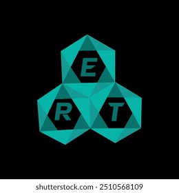 ERT creative minimalist letter logo. ERT unique vector initials alphabet letter logo design
