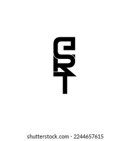 ert typography letter monogram logo design