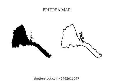 Ertitrea region country map vector