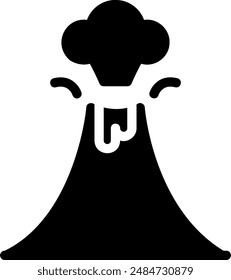Vector de ilustración de pictograma de erupción