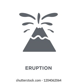Eruption icon. Eruption design concept from Weather collection. Simple element vector illustration on white background.