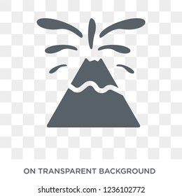 Eruption icon. Eruption design concept from Weather collection. Simple element vector illustration on transparent background.