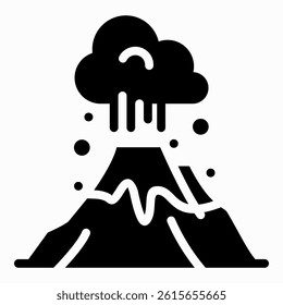 Eruption Icon Element For Design