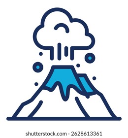 Eruption Icon Element For Design