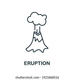 Eruption icon. Monochrome simple Eruption icon for templates, web design and infographics