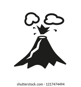 Eruption icon. Trendy Eruption logo concept on white background from Weather collection. Suitable for use on web apps, mobile apps and print media.