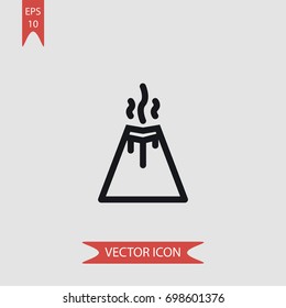 Eruption vector icon, illustration symbol