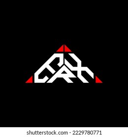 Logotipo de letra ERX diseño creativo con gráfico vectorial, ERX logotipo simple y moderno en forma de triángulo redondo.
