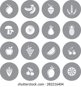 ery Useful Fruit Icon Set 