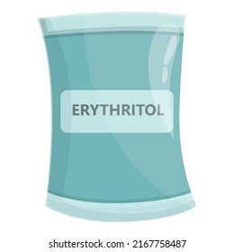 Erythritol icon cartoon vector. Food sugar. Protein artificial