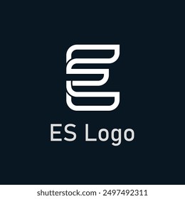 ES Marke Creative Shape Logo Design