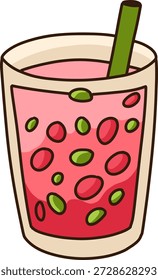 Es Buah Ilustração Refrescante Bebida para Ramadã Iftar