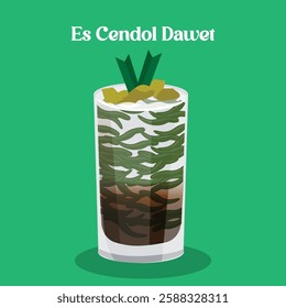 Es Cendol Dawet Indonesian traditional drink and dessert for ramadan and lebaran eid 