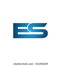 ES company linked letter logo