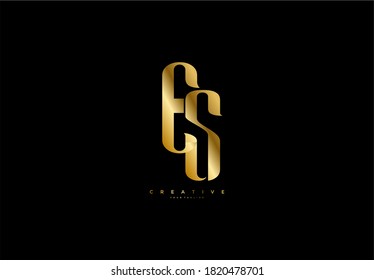 ES connection simple monogram logo
