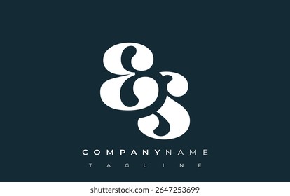 ES Creative Abstract Typography Logo Design. Elegant logo combining bold typography and creative shapes, ideal for branding and identity solutions.