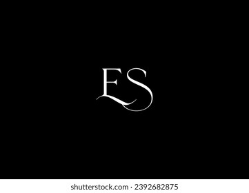 ES creative logo design and monogram logo