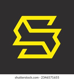 ES creative and modern vector logo design