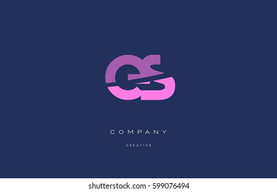 es e s  pink blue pastel modern abstract alphabet company logo design vector icon template 