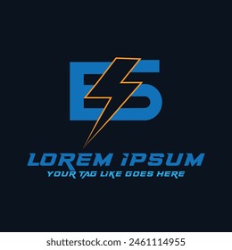 ES Electronic Logo Design ,Vector Design 