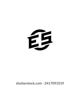 ES initial game logo, banner design for your e-sports or streaming team