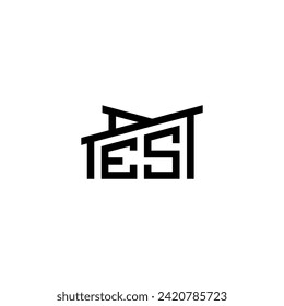 ES Initial Letter in Real Estate Logo concept.eps ES Initial Letter in Real Estate Logo concept