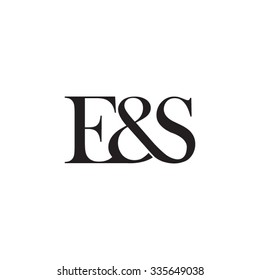 E&S Initial logo. Ampersand monogram logo