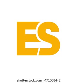 es initial logo design