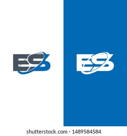 es initial logo designs vector template