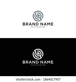 ES initial logo template vector illustration